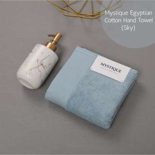 Rinco-Accessories Egyptian Cotton Hand Towel (Sky)