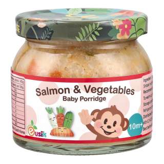 Eusik Baby Rice Porridge - Salmon & Vegetables 10mths+ Eusik Baby Rice Porridge - Salmon & Vegetables 10mths+