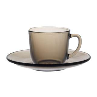 Duralex Lys Creole Cup 22cl + Saucer (Set of 6)