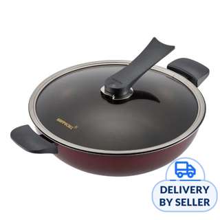 HappyCall Solaris Diamond IH 32cm Chef Wok + Lid