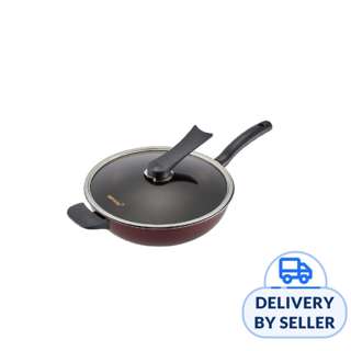 HappyCall Solaris Diamond IH 30cm Skillet Wok Pan + Lid