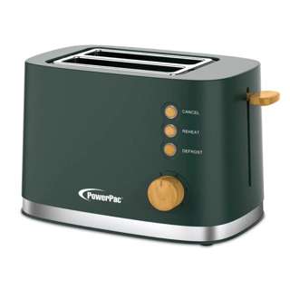 PowerPac 2 Slice Bread Toaster with Auto POP UP-GREEN(PPT05G)