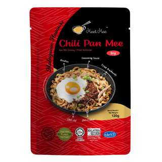 Meet Mee Chili Pan Mee Anchovies - Thick Noodles