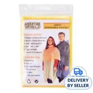 Adventure World Disposable Poncho (5pcs Yellow)