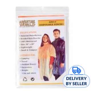 Adventure World Disposable Poncho (5pcs Transparent)