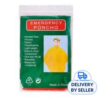 Adventure World Children Disposable Poncho (5pcs Red)