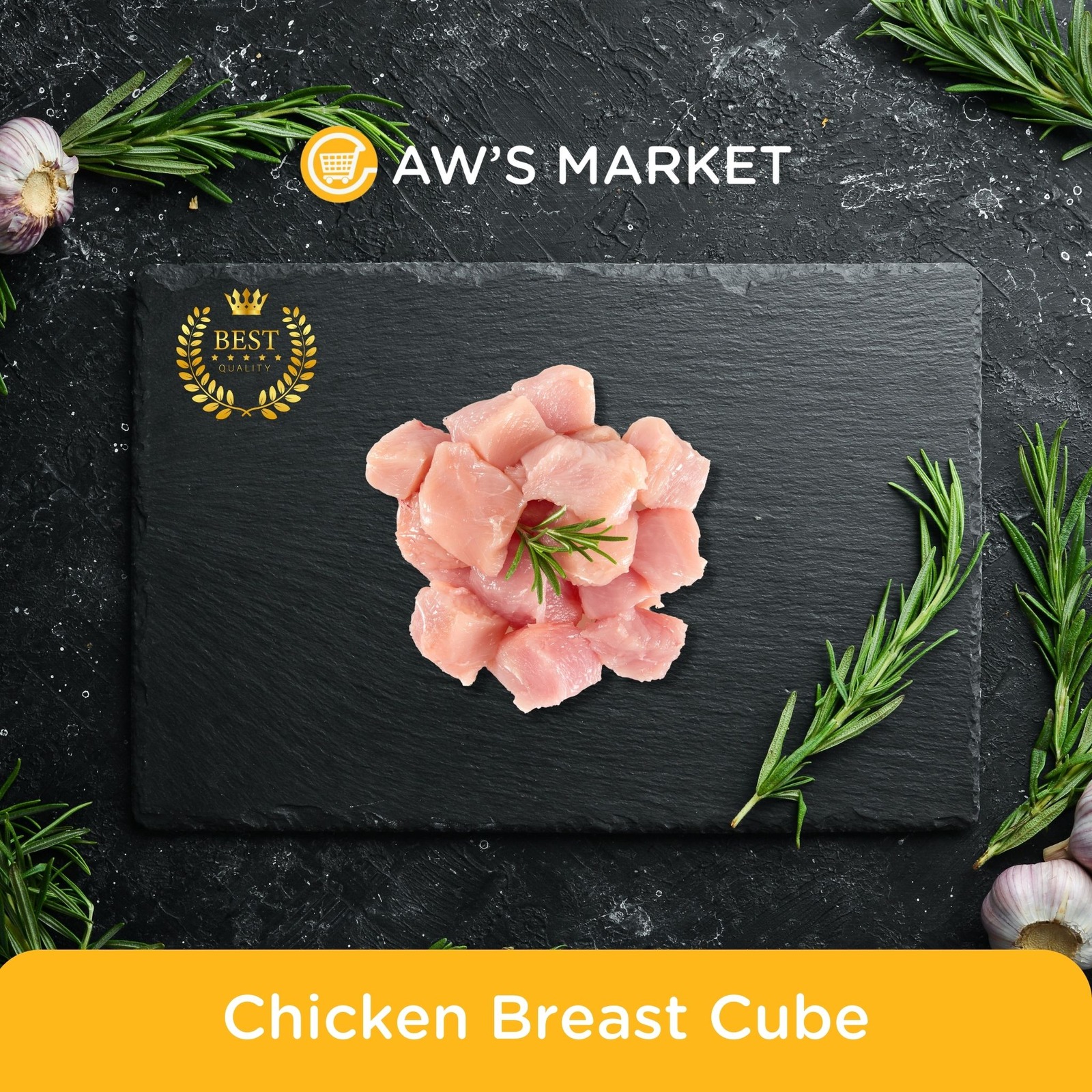 Aw's Market Chicken Breast Cube