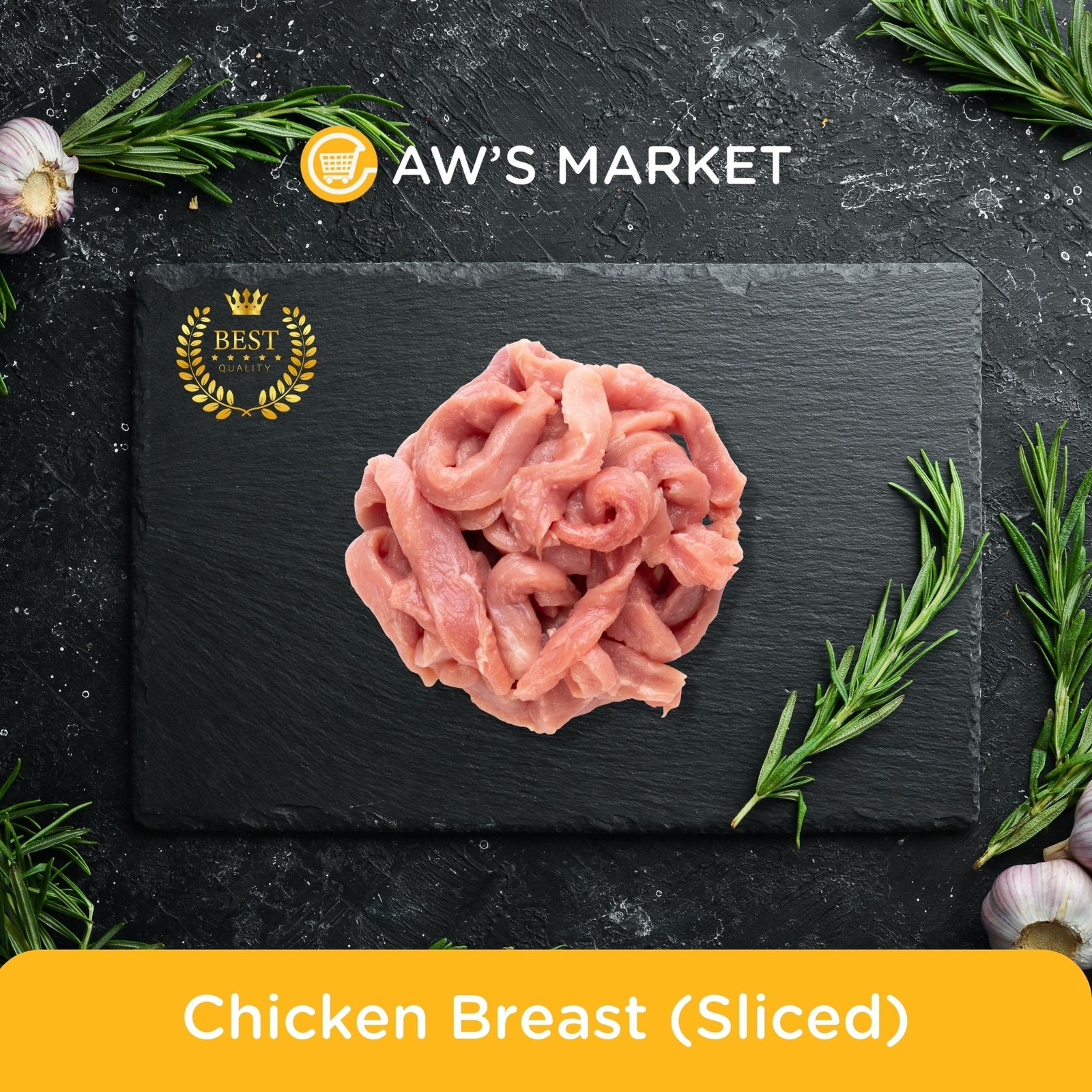 Aw's Market Chicken Breast (Sliced)