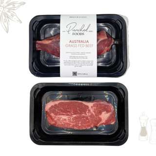 Punched Foods Australia Grass Fed YG Striploin Steak Chilled