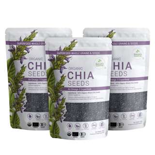 Nature's Superfoods Trio Pack Premium Organic Black Chia Seed