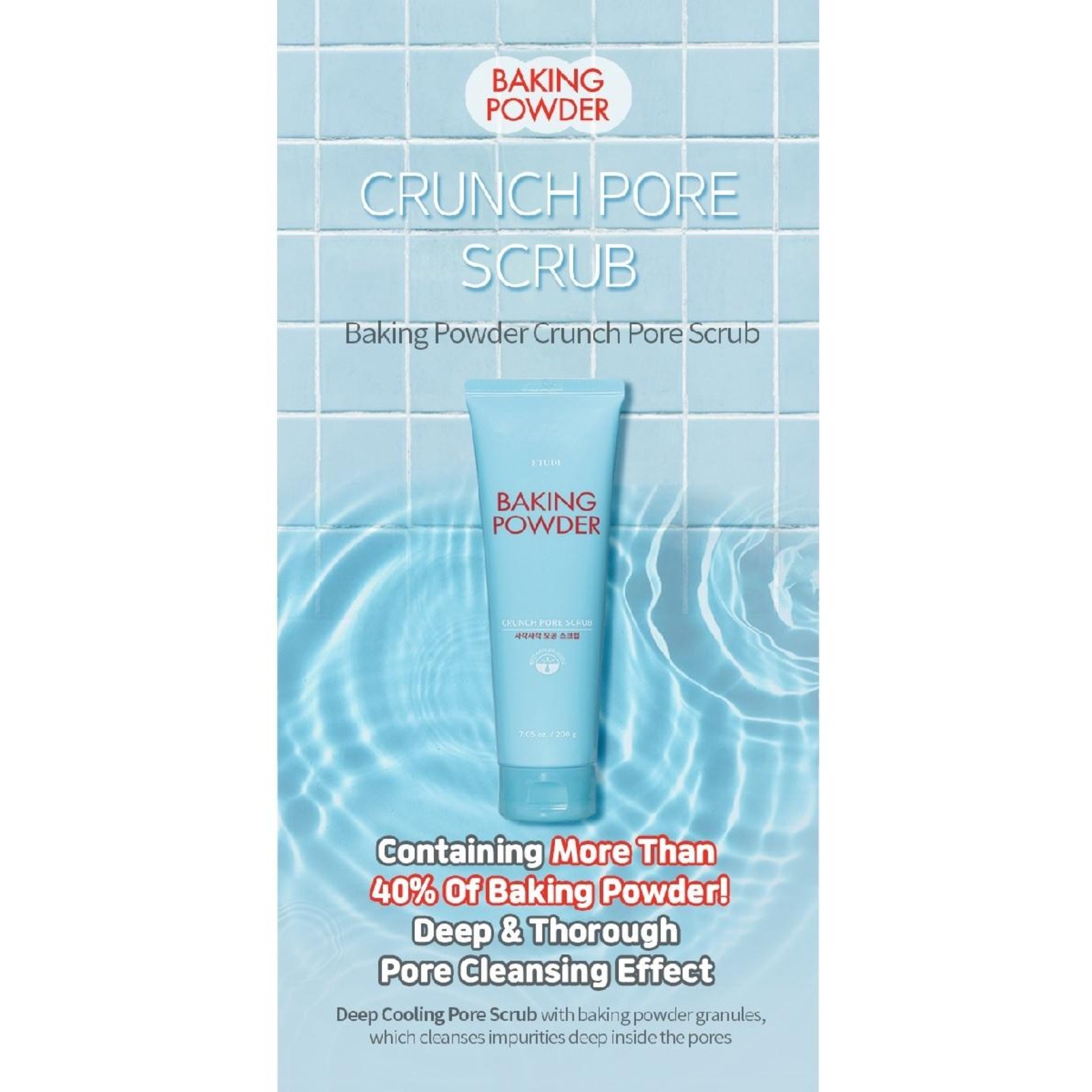 Etude House Baking Powder Crunch Pore Scrub NTUC FairPrice