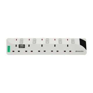 Soundteoh 5Ways Extension Socket 2Meters - White