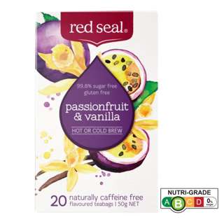 Red Seal Passionfruit & Vanilla Tea Hot or Cold Brew 20s