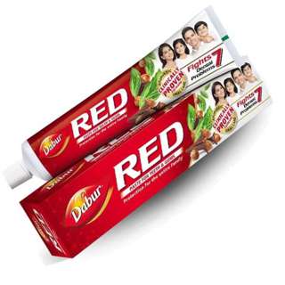 Dabur Red Ayurvedic Toothpaste, Fights 7 Dental Problems