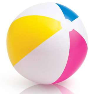 INTEX 24 Inch Glossy Panel Beach Ball Neon Color INTEX 24 Inch Glossy Panel Beach Ball Neon Color