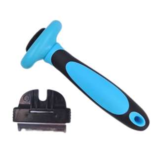 ForFurryFriends Deshedding Comb Small - Sky Blue