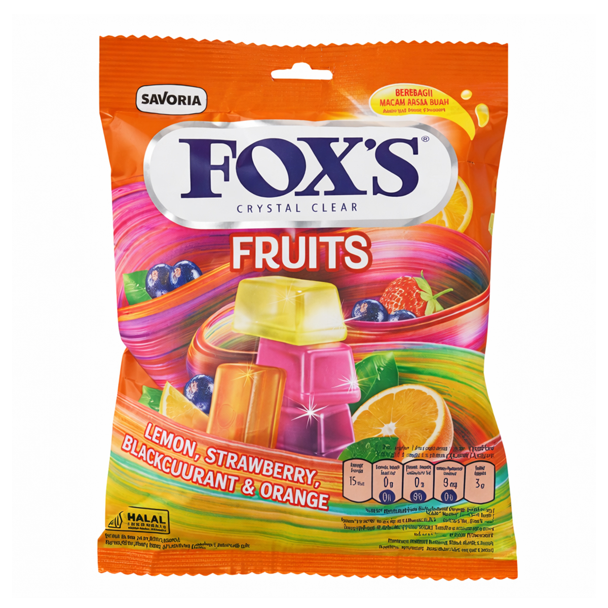 Fox's Crystal Clear Oval Candy Raspberry & BlackCherry | NTUC