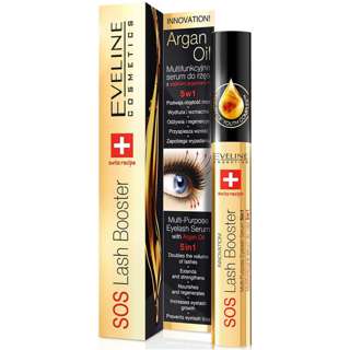 Eveline SOS Lash Booster Eyelash Serum 5 in 1 with Argan Oil