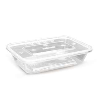 MillionParcel Plastic Food Container 500ml Set (Rectangular)