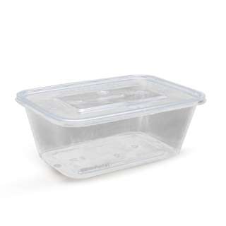 MillionParcel Plastic Food Container 1000ml Set (Rectangular)