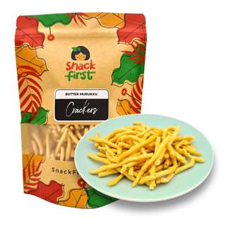 SnackFirst Butter Murukku Fries (Indian Crackers Muruku)