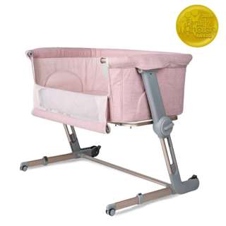 Unilove Hug Me Plus Bedside Baby Crib - Plum Pink