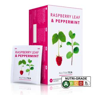 NutraTea Raspberry Leaf & Peppermint Tea, 20 Tea Bag