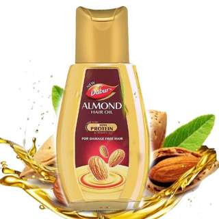 Dabur Almond Hair Oil, Soya Protein & Vit-E, Damage Hair Free
