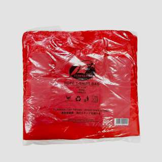 Falcon Gusset red T- shirt bag 20" x 24" Falcon Gusset red T- shirt bag 20" x 24"