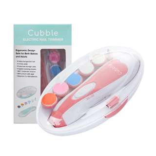 Cubble Electric Baby Nail Trimmer Set with LED Light - Pink Cubble Electric Baby Nail Trimmer Set with LED Light - Pink