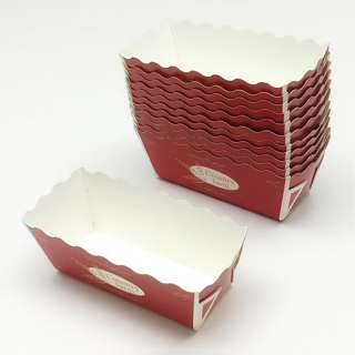 Vesta Paper Mini Pound Loaf Cake Tray (Wheat) 8x3x3.5Cm