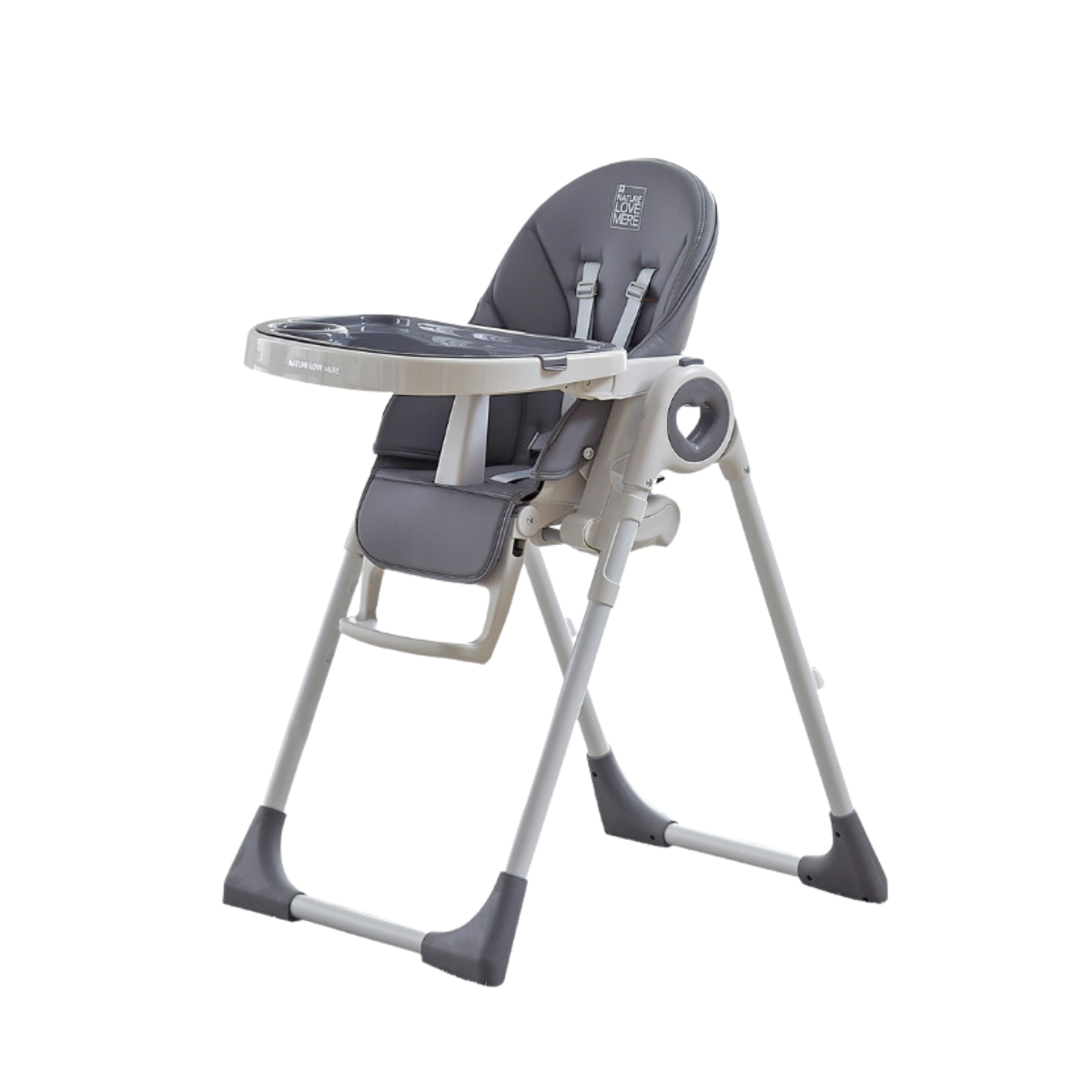 Nature Love Mere Foldable High Chair - Melange Grey Nature Love Mere Foldable High Chair - Melange Grey