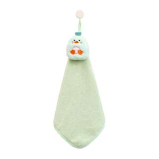 SWEET HOME Thickened Lucky Hand Towel-Green
