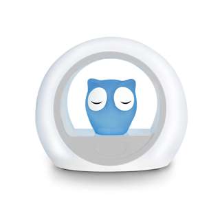 Zazu Lou the Owl, Nightlight with voice activation - Blue