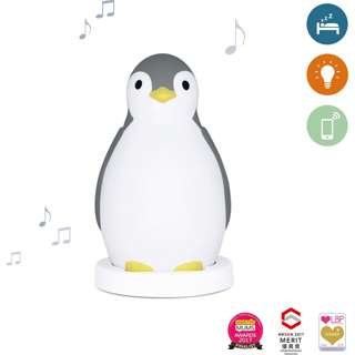 Zazu Pam Penguin, Sleeptrainer with Wireless Speaker - Grey