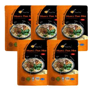 Meet Mee Soup Mum's Pan Mee - Thick Noodles - Bundle of 5