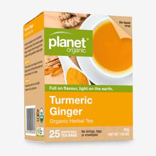 Planet Organic Turmeric Ginger Herbal Tea Blend