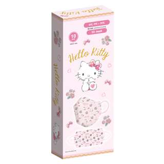 Sanrio HelloKitty 3D4Ply DisposableMask/KF94 Style Adl 12 Y.O