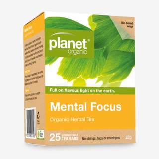 Planet Organic Mental Focus Herbal Tea Blend