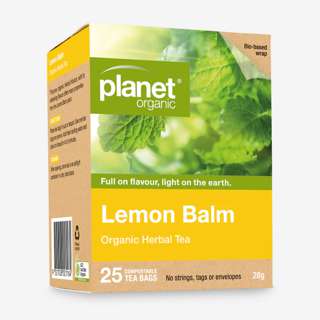 Planet Organic Lemon Balm Herbal Tea Planet Organic Lemon Balm Herbal Tea