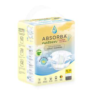 Absorba Nateen Super ClothAir Adult Diaper - Extra Large