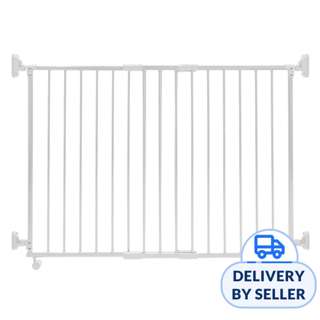 Lucky Baby Smart System Extendable Gate On Wheel - White