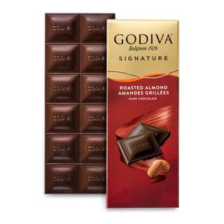 Godiva Signature Dark Chocolate Almonds Bar Godiva Signature Dark Chocolate Almonds Bar