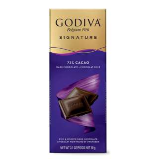 Godiva Signature Dark Chocolate 72% Bar Godiva Signature Dark Chocolate 72% Bar