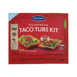 Santa Maria Tex Mex Taco Tubs Dinner Kit, 298G
