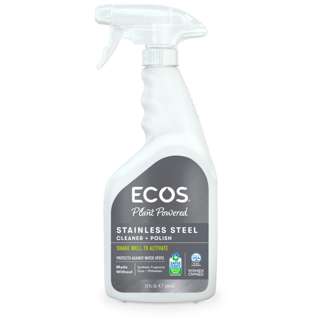 Ecos Stainless Steel 2 in 1 Cleaner + Polish 22oz/650ml
