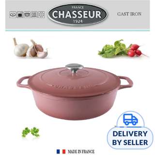 Chasseur Cast Iron Oval Casserole 33cm 7,1 Ltr Rosewood/Black