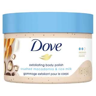 Dove Exfoliating Body Polish - Crushed Macadamia & Rice Milk