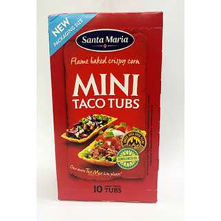 Santa Maria Mini Taco Tubs (10 pieces), 86G