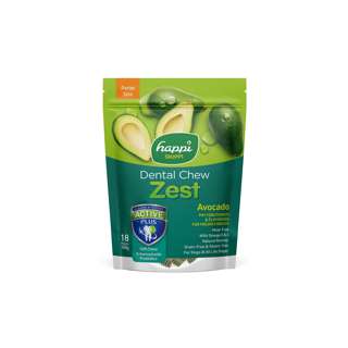 Happi Skippi Zest 2.5-inch Dental Chew -  Avocado